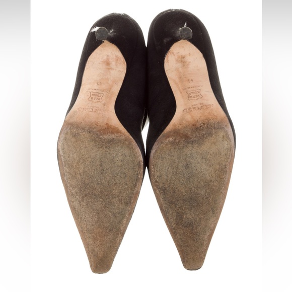 Jimmy Choo Black Suede Stretch Knee-High Boots IT 41 - Picture 7 of 7